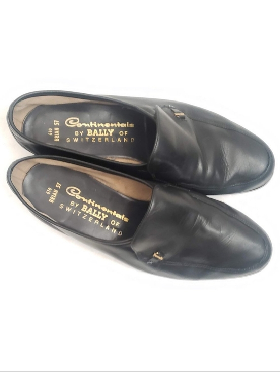 Bally Other - Bally Continental Black Leather Men’s Loafers Size 8.5W